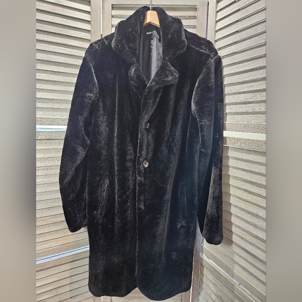 NOVA Men Faux Fur Coat Jacket